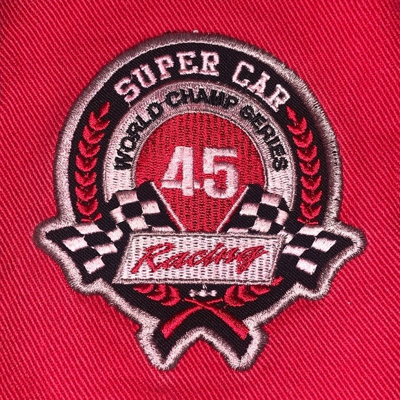 Indy 500 Formula 1 Nascar vintage racing jacket red black white patches sz XXXL - Picture 7 of 12